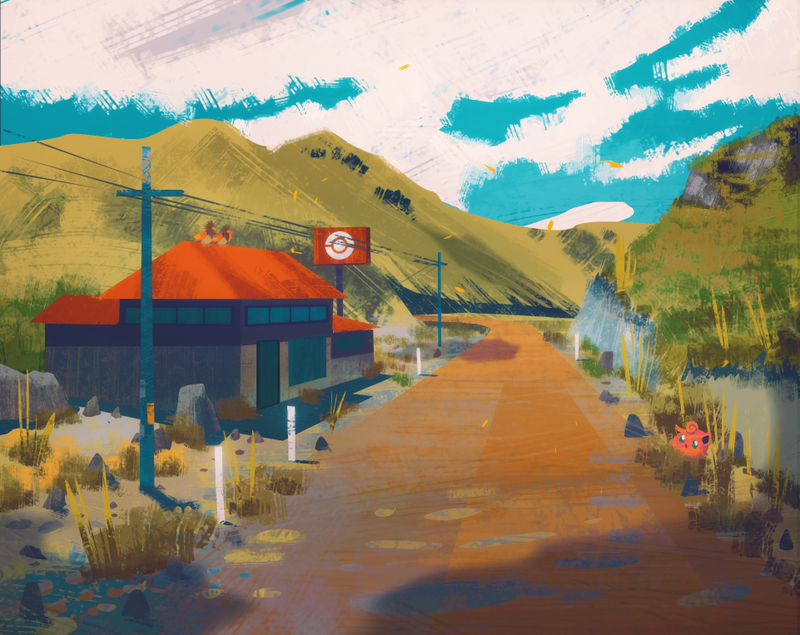 Illustration for article titled Beautiful Paintings Of Pokemon's Kanto Region
